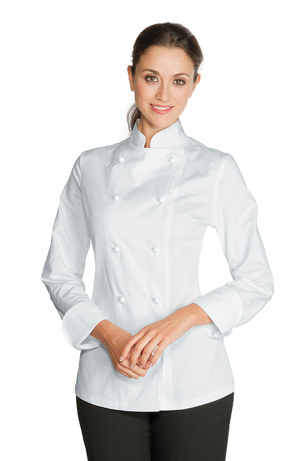 veste blanche de cuisine femme
