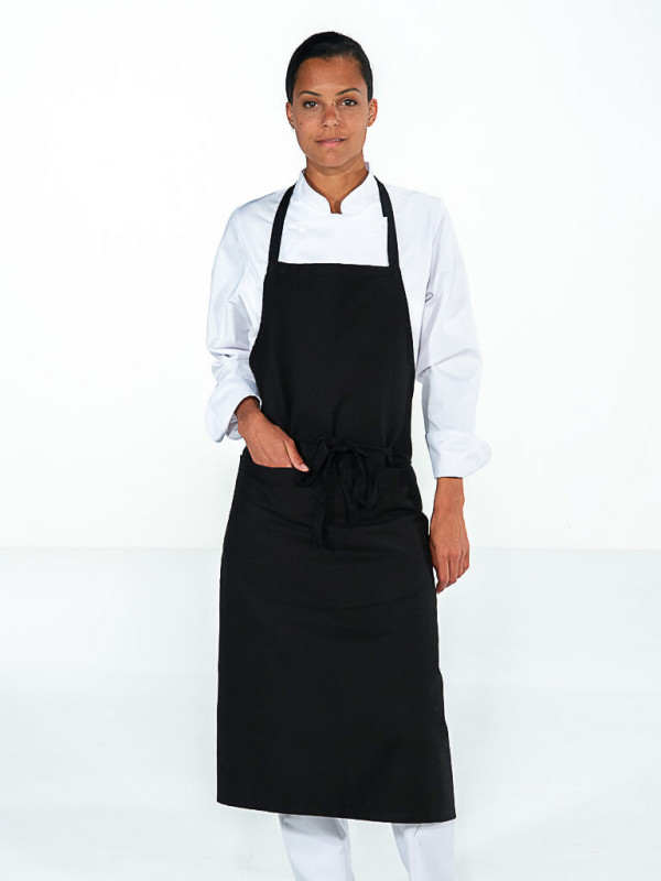 Avalon Kitchen Tabliers de cuisine unisexe - Tablier de chef 100 %  polyester avec attaches extra longues - Tablier de cuisine pour homme et  femme, Noir (1 pièce) : : Maison